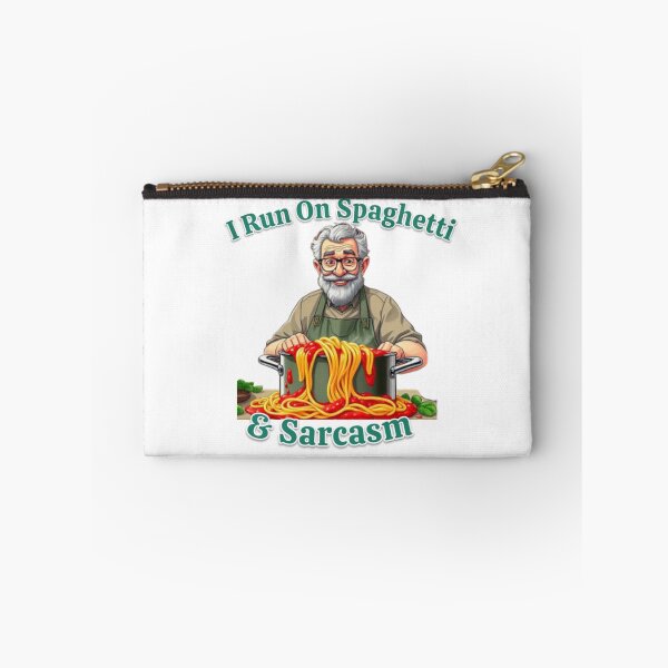Item preview, I Run On Spaghetti & Sarcasm Funny Spaghetti Pop Art Collection designed and sold by SaucyFoodTruck.