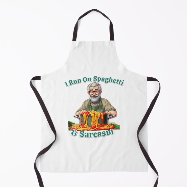 Item preview, I Run On Spaghetti & Sarcasm Funny Spaghetti Pop Art Collection designed and sold by SaucyFoodTruck.
