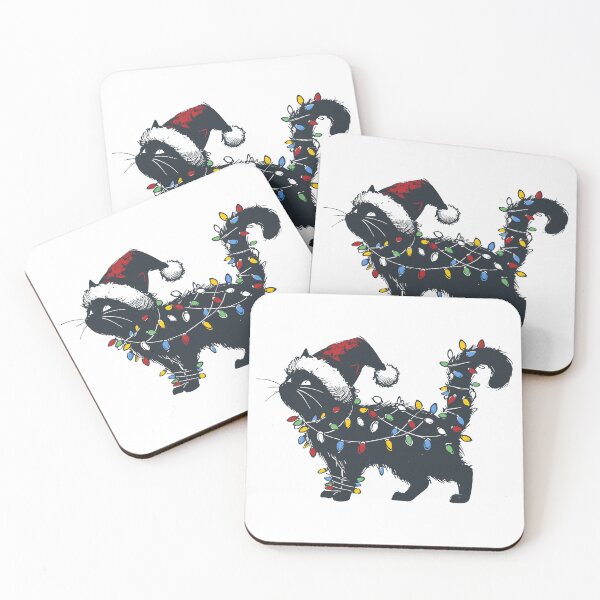 Item preview, Christmas Cat | Christmas Lights | Holiday designed and sold by Jcat7.
