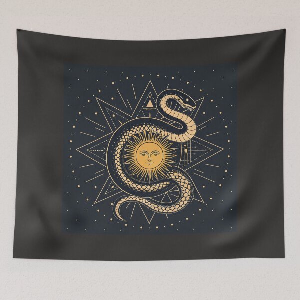 Item preview, Snake coiled around sun disk , rebirth symbolism  designed and sold by Lucky 777.