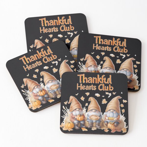Item preview, Gratitude Gnome Gathering — Cute Thanksgiving Gnome Art — Cozy Fall Family Art designed and sold by SmartyWonders.