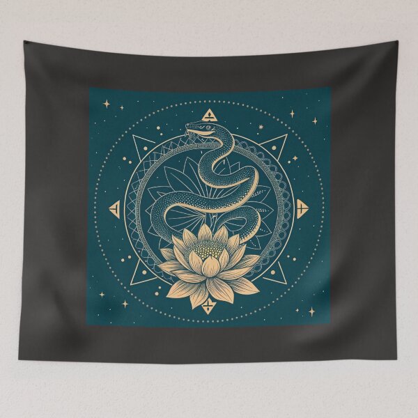 Item preview, Snake coiled around sun disk , rebirth symbolism  designed and sold by Lucky 777.