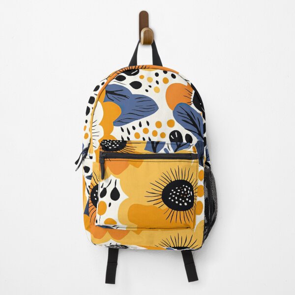 Item preview, Scandinavian Marimekko Blue & Orange designed and sold by CraftedHome.