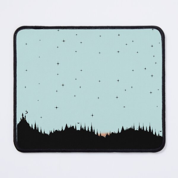 Item preview, Castle in a forest under a starry sky designed and sold by Frantic.Monkey.