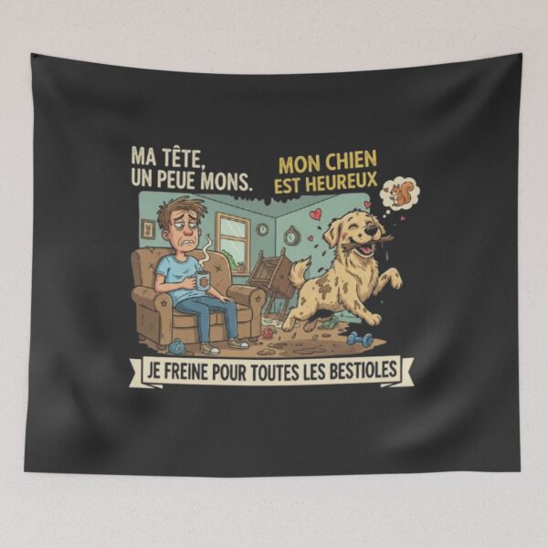 Item preview, My dog is happy (my head, a little less so). designed and sold by FutureService.