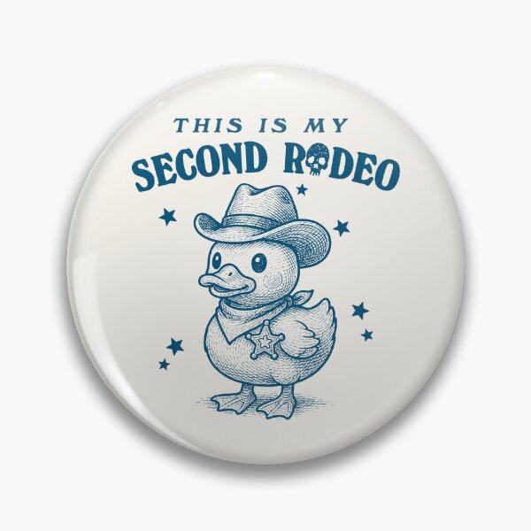 Item preview, Cowgirl Sheriff Duck This Is My Second Rodeo, Funny Retro Cowboy Duck Western Sarcastic Snarky T-shirt Tshirt Tee Tees Western Aesthetic designed and sold by samidsou.