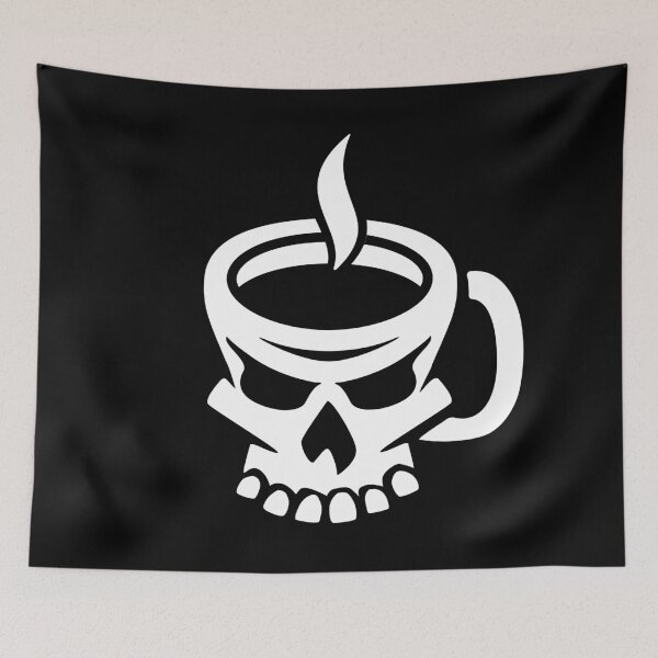 Item preview, Caffeinated Coffee Skull designed and sold by hobrath.