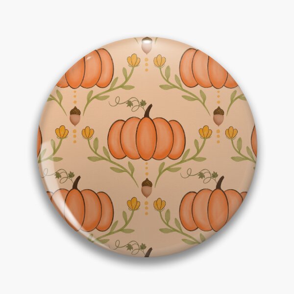 Item preview, Pumpkin Patch Bloom | Whimsical Autumn Floral Pattern designed and sold by Designs by Fox.