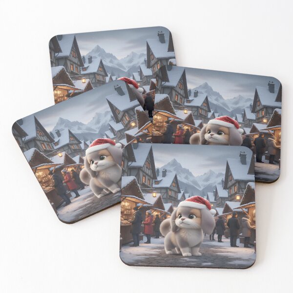 Item preview, Meow woof at the Christmas market designed and sold by Mauzwuff.