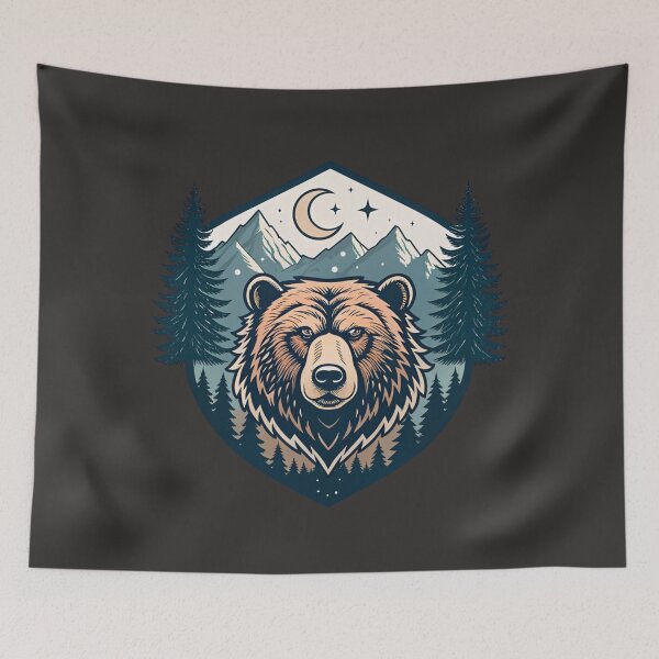 Item preview, Majestic bear head  designed and sold by Lucky 777.