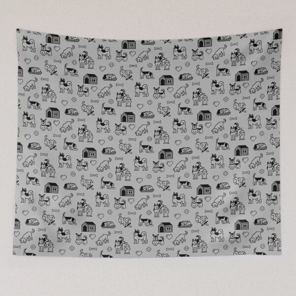 Item preview, Pixel Dogs in Monochrome Palette designed and sold by illucalliart.