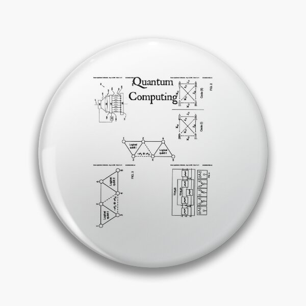 Item preview, Nerdy Vintage Quantum Computing Patent Math Science Teacher Black Text designed and sold by MathWare MathClips.