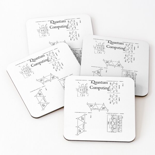 Item preview, Nerdy Vintage Quantum Computing Patent Math Science Teacher Black Text designed and sold by MathWare MathClips.