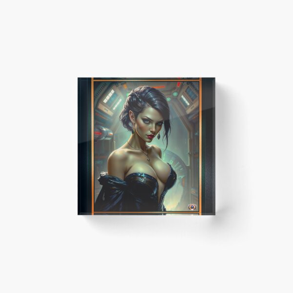 Item preview, The Enigmatic Lady Vallarelcia Of Xzelphious Prime Mesmerizing AI Concept Art by Xzendor7 designed and sold by Xzendor7 Digital Art Creations.