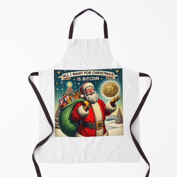 Item preview, All I Want for Christmas is Bitcoin - Funny Crypto Santa designed and sold by visionaryprint.