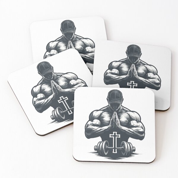 Item preview, Faith and Strength - Pray, Lift, Repeat - Christian Gym Motivation Design designed and sold by D-Oles-Mercher.