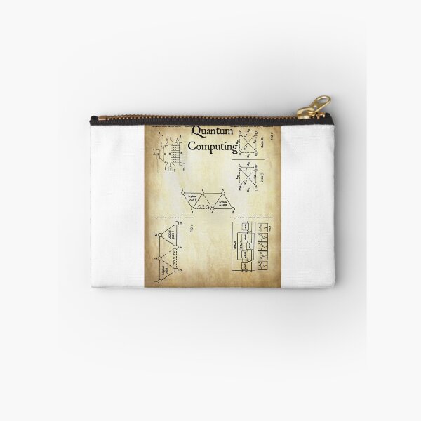 Item preview, Nerdy Vintage Quantum Computing Patent Math Science Teacher Black Text Parchment designed and sold by MathWare MathClips.