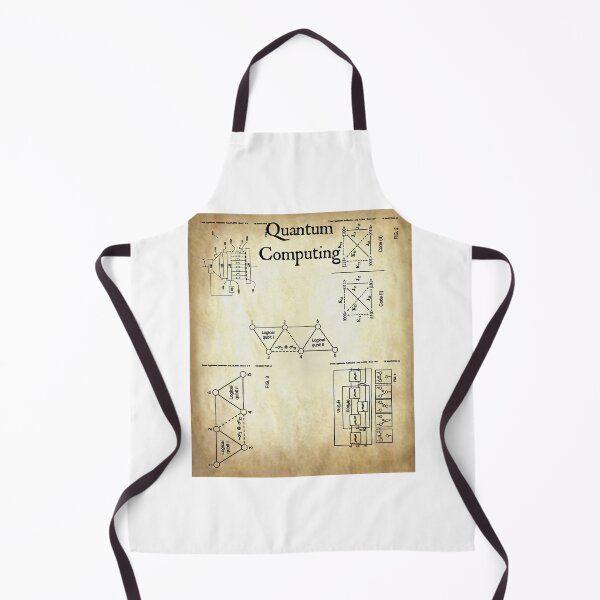 Item preview, Nerdy Vintage Quantum Computing Patent Math Science Teacher Black Text Parchment designed and sold by MathWare MathClips.