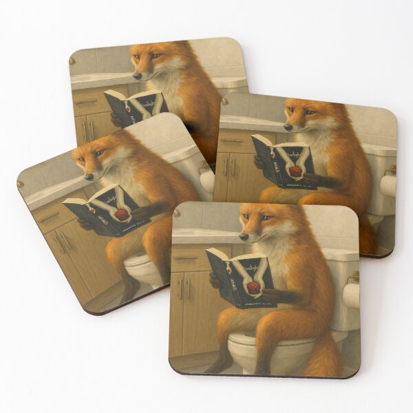 Item preview, Fox on a Toilet designed and sold by thehaywirehoney.