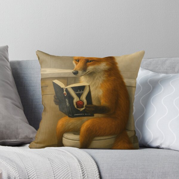 Item preview, Fox on a Toilet designed and sold by thehaywirehoney.