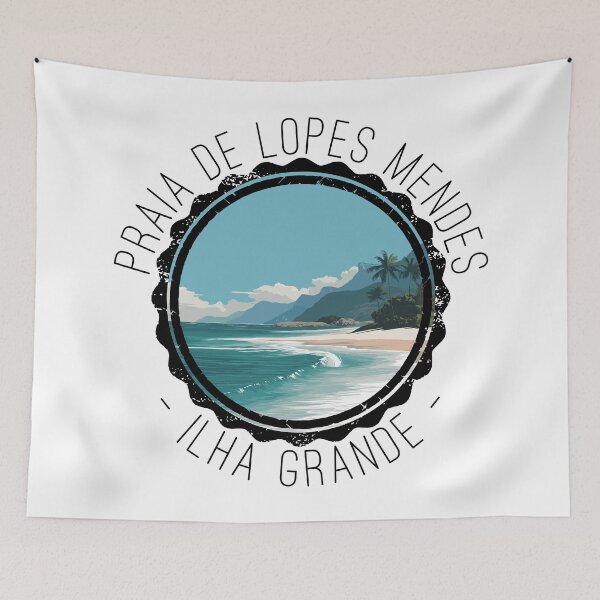 Item preview, Praia de Lopes Mendes - Ilha Grande (with Black Lettering) designed and sold by VelvetRoom.