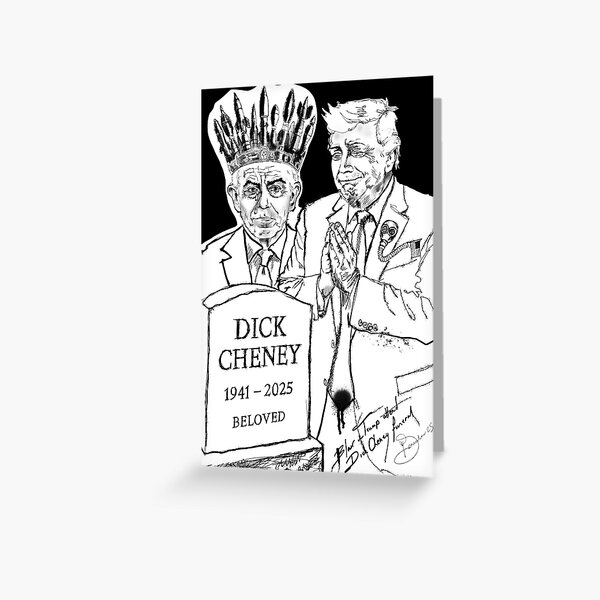 The War Crown: Blair and Trump Attend Cheney’s Funeral (2025) Greeting Card