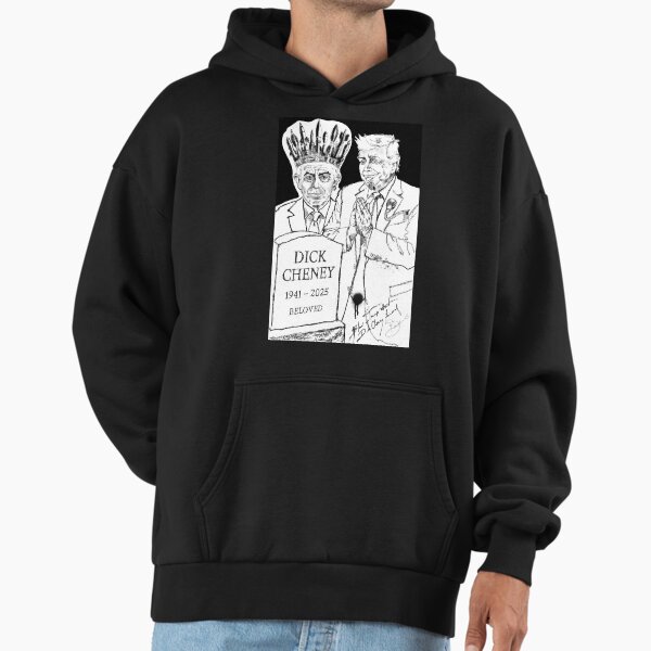 The War Crown: Blair and Trump Attend Cheney’s Funeral (2025) Premium Oversized Hoodie
