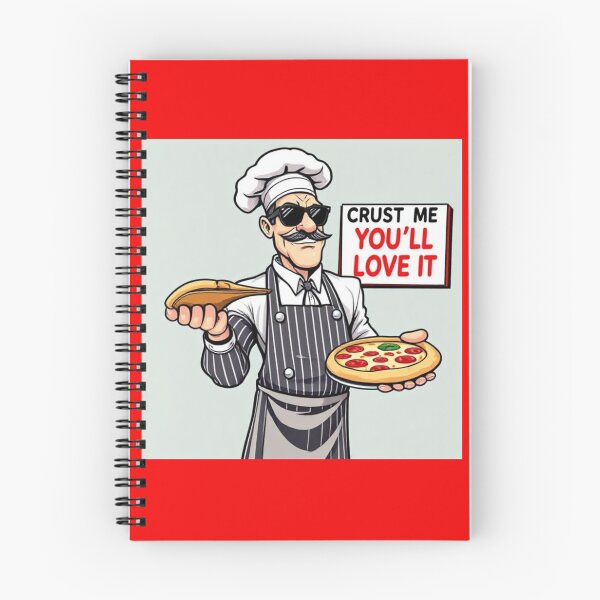 Item preview, Crust Me You'll Love It, Funny Pop Art Pizza Chef Merchandise  designed and sold by SaucyFoodTruck.
