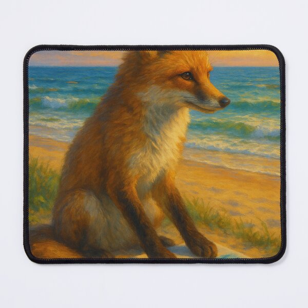 Item preview, Fox Painting on the Beach designed and sold by thehaywirehoney.