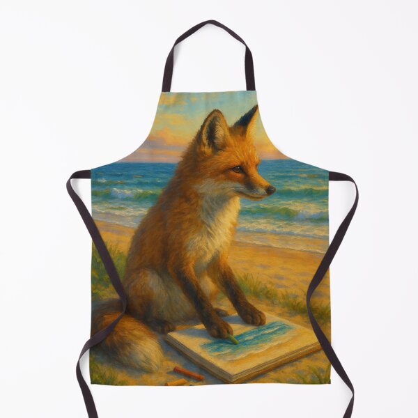 Item preview, Fox Painting on the Beach designed and sold by thehaywirehoney.