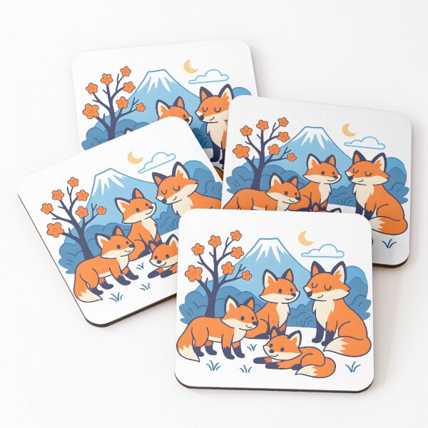 Item preview, A group of foxes designed and sold by Gold Phoenix Adro.