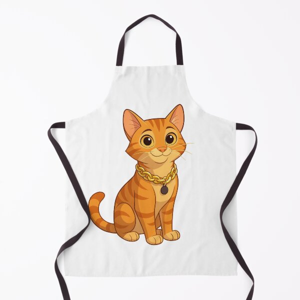 Item preview, adorable golden-chain cat design designed and sold by Keios Cool Apparel.
