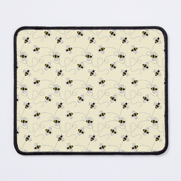 Item preview, Honey bees on a cream background. designed and sold by claireseyeview.