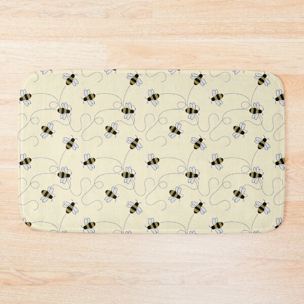 Item preview, Honey bees on a cream background. designed and sold by claireseyeview.