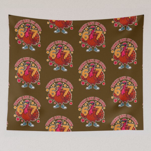 Item preview, Turkey Says Six Seven  designed and sold by WoodburyLake.