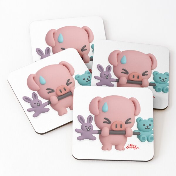 Item preview, Kawaii fitness pig designed and sold by popgoodys.