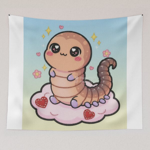 Item preview, Kawaii centipede designed and sold by Nu Sigma 1985.