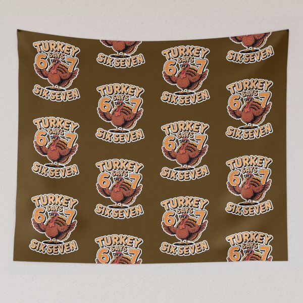 Item preview, Turkey Says Six Seven  designed and sold by WoodburyLake.