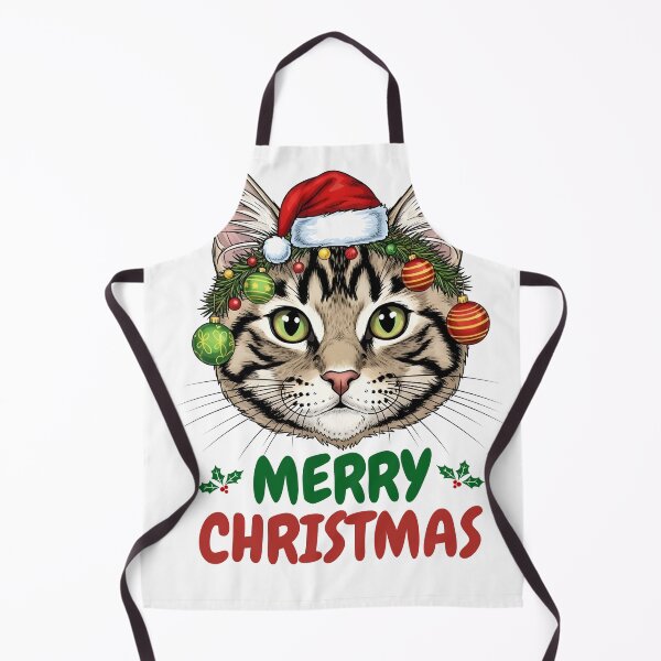 Item preview, Bengal Cat Merry Christmas designed and sold by GeniusPrint.