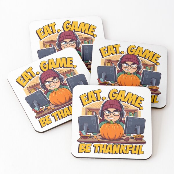 Item preview, Eat. Game. Be Thankful — Funny Gamer Thanksgiving Shirt  Sarcastic Fall Gaming Gift Tee designed and sold by ShirtHatch.