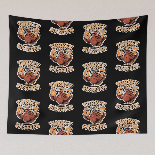 Item preview, Turkey Says Six Seven  designed and sold by WoodburyLake.