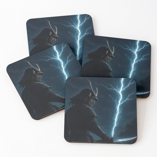Item preview, Lightning Samurai Storm Warrior designed and sold by Keios Cool Apparel.