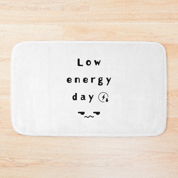 Item preview, Low Energy Day – Low Battery Club Winter Edition Minimal Meme Design designed and sold by mintmono-studio.