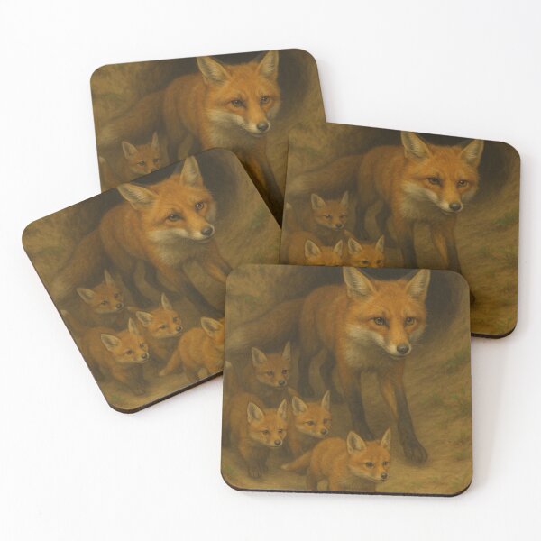 Item preview, Mom Fox and Her Kits designed and sold by thehaywirehoney.