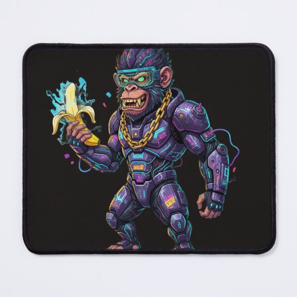 Item preview, Cyberpunk Mutant Monkey – Neon Banana Warrior designed and sold by Thaivi Design.