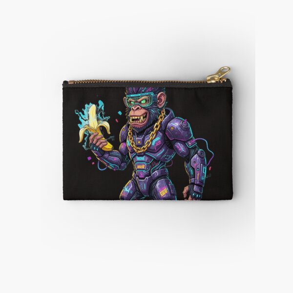 Item preview, Cyberpunk Mutant Monkey – Neon Banana Warrior  designed and sold by Thaivi Design.