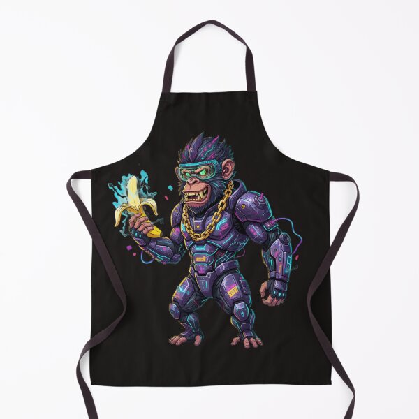 Item preview, Cyberpunk Mutant Monkey – Neon Banana Warrior designed and sold by Thaivi Design.