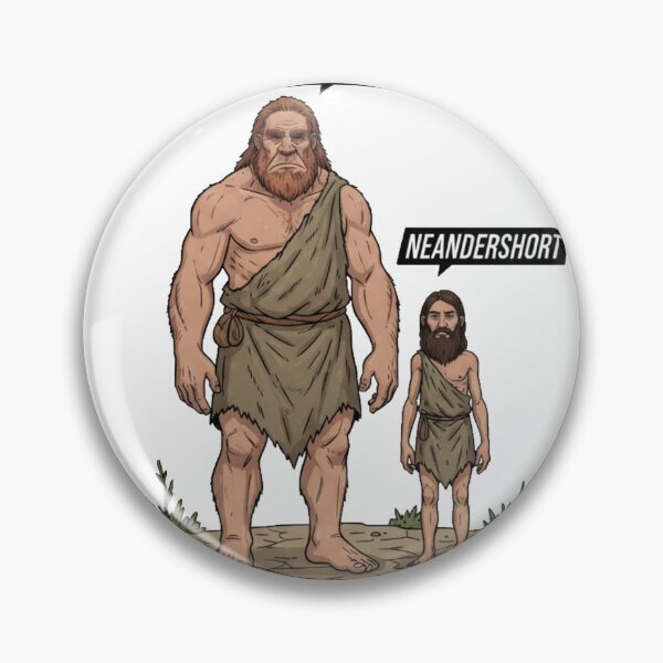 Item preview, Neanderthal vs Neandershort Funny Evolution designed and sold by PunStitch.