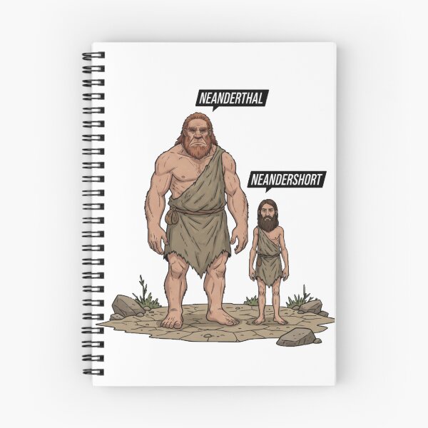 Item preview, Neanderthal vs Neandershort Funny Evolution designed and sold by PunStitch.
