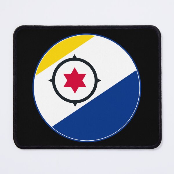 Item preview, Bonaire Flag Round Design designed and sold by NTGUILTY.